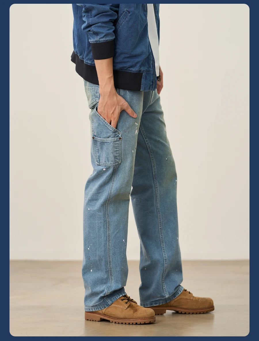 SIMWOOD High Standard Loose Relax 12oz Denim Jeans
