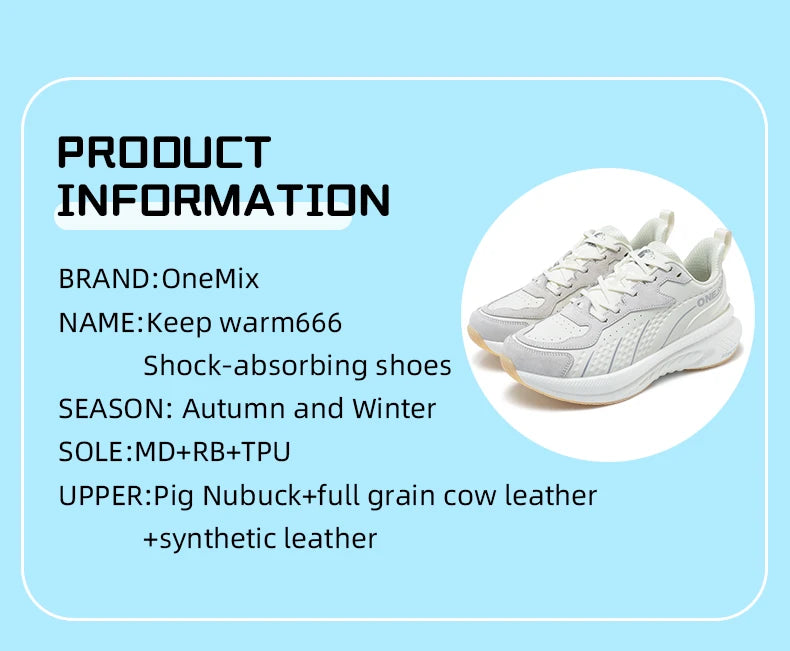 ONEMIX Winter Running Shoes