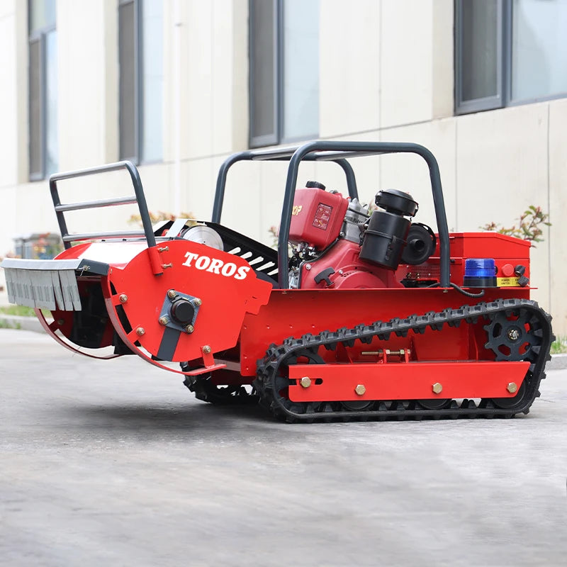 Customized Big Power Diesel Engine Small Robot Grass Cutter Cutting Width 80cm 100cm 120cm Remote Control Crawler Lawn Mower