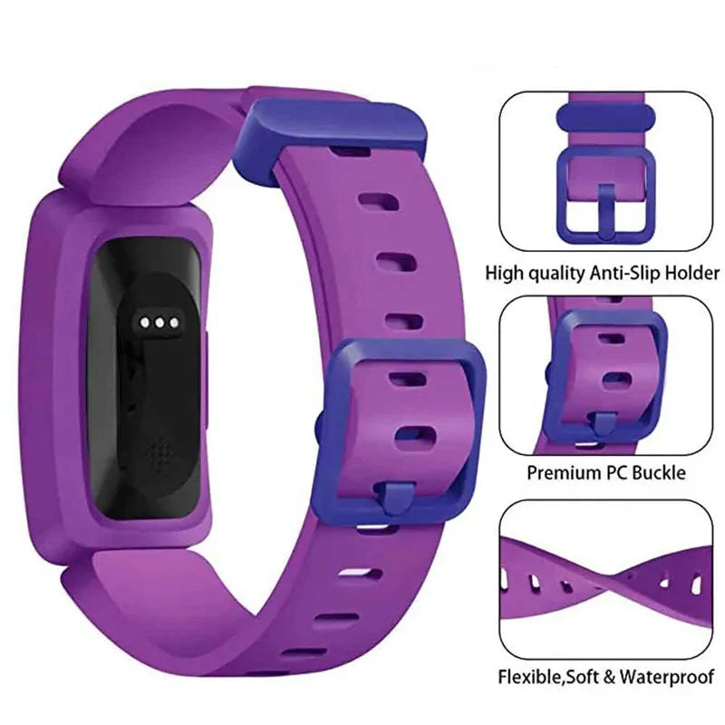 Silicone Strap for The Fitbit Ace 2/3 & Inspire Series (16 colours available) Habicare