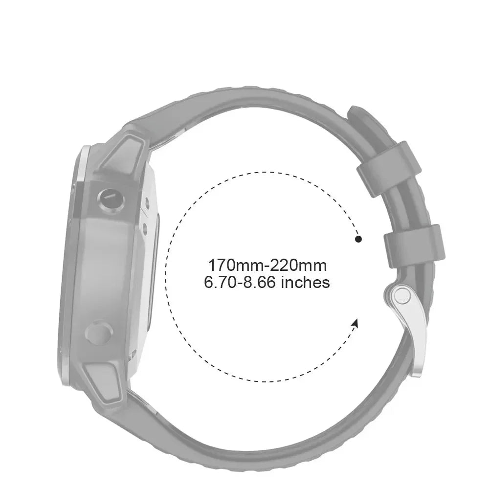 QuickFit Silicone Strap for the Garmin Flagship Models (2 sizes & 46 colours available) Habicare