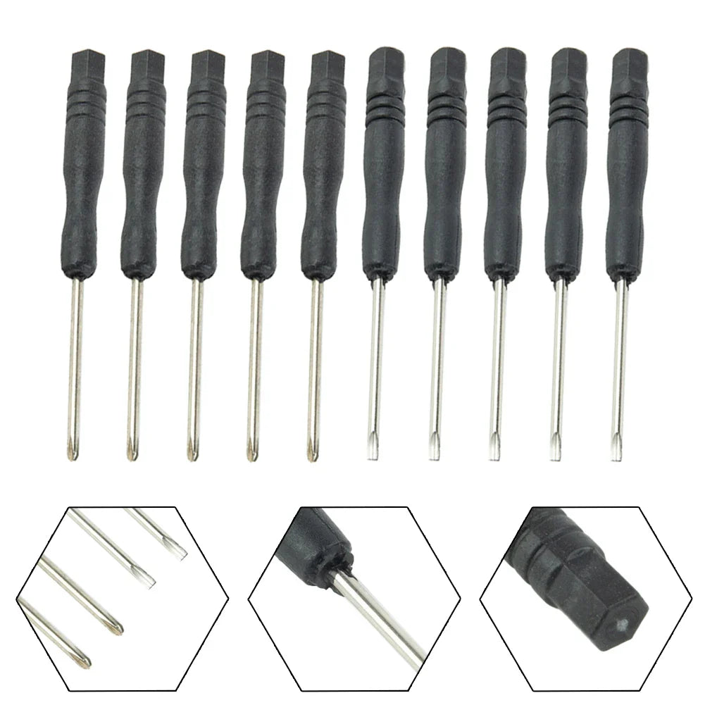 Mini Slotted & Cross Screwdriver Set – 3,22"  / 2mm (10Pcs) Habicare