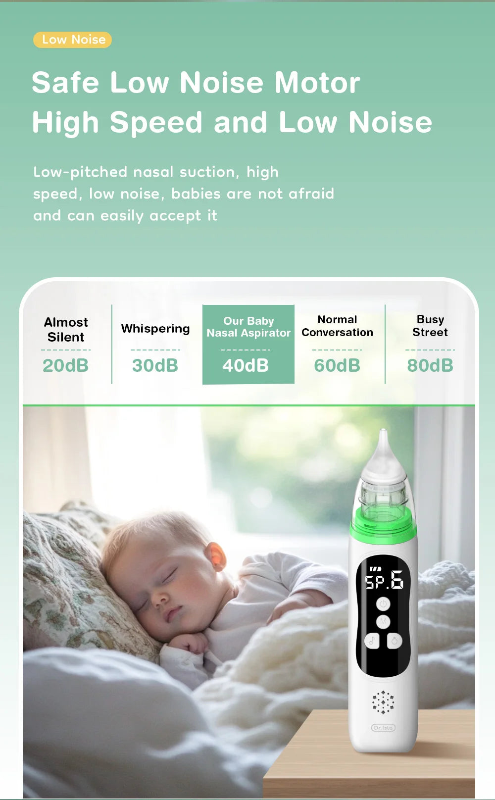 MAMIJOY Baby Electric Nasal Aspirator