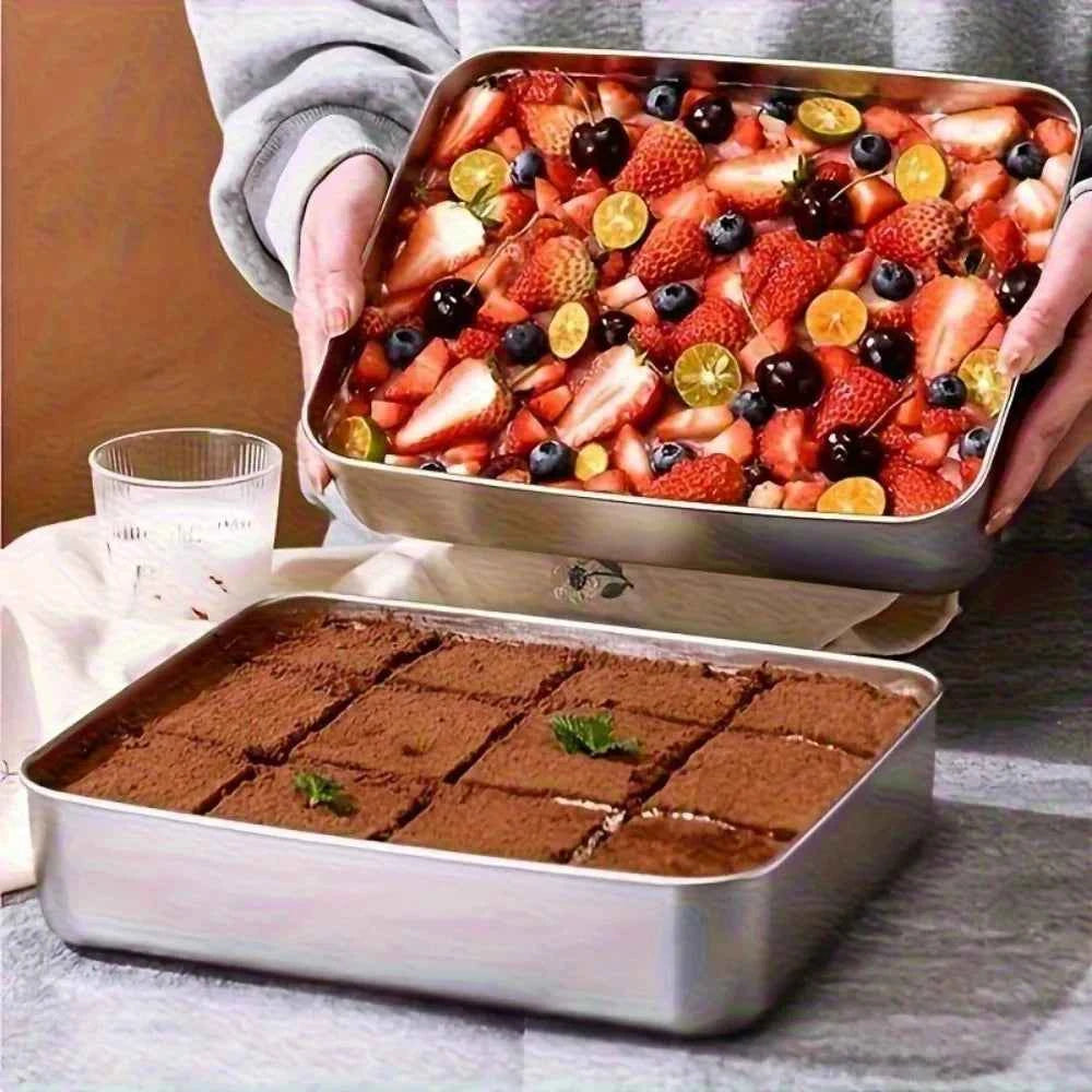 8-Piece Stainless Steel Food Containers, Leakproof Stackable for Freezer Kitchen, with Clear Lids for Meat Fruit Vegetables