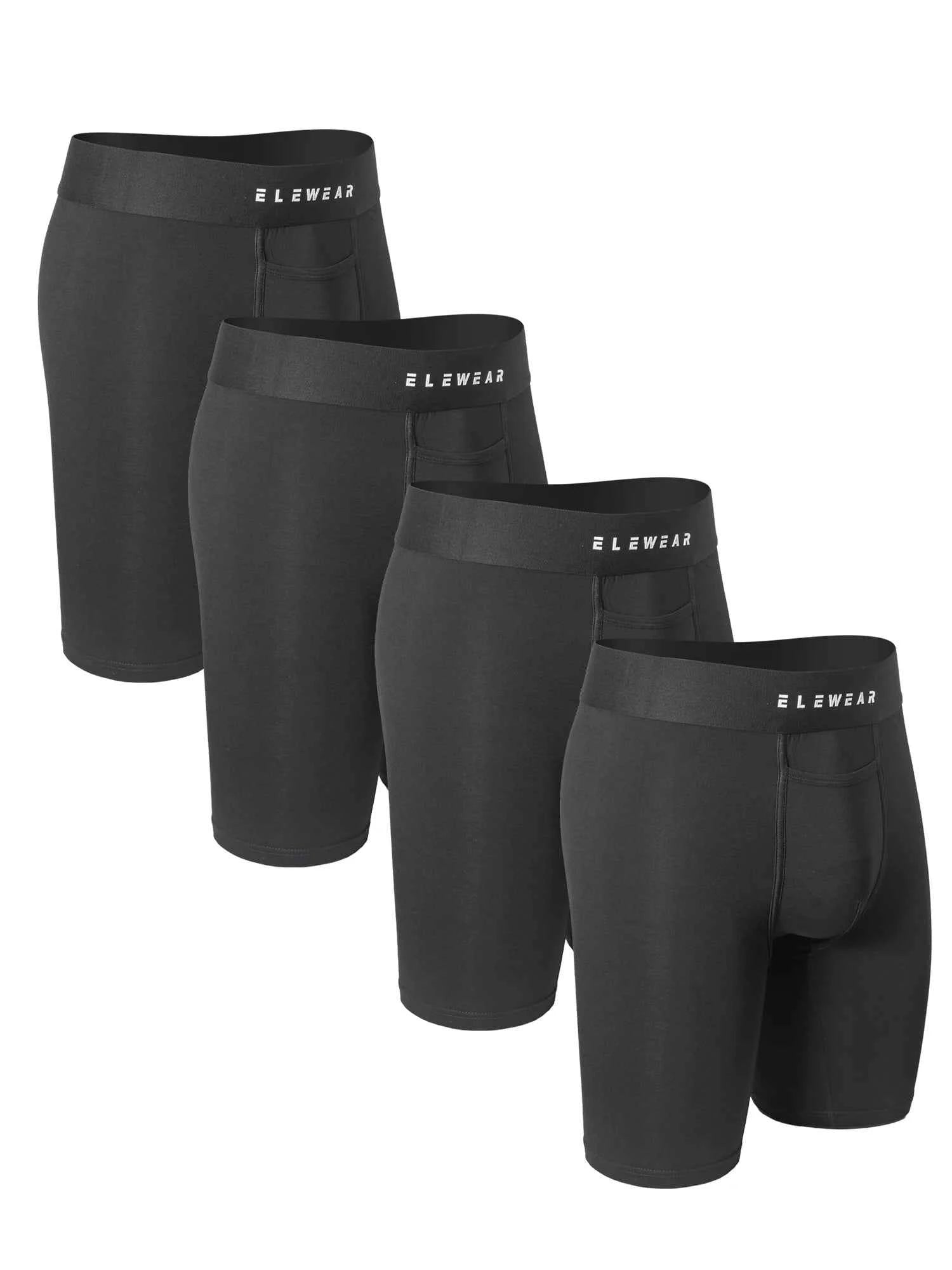 4pcs Men Modal Underwear - Breathable Boxershorts with Opening for Comfort and Style