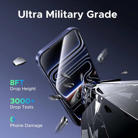 UGREEN 9D Full Cover Tempered Glass Screen Protector for iPhone 17 Pro Max