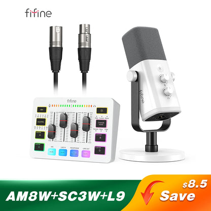 FIFINE Gaming Audio Set - Your Ultimate Companion for Streaming and Podcasting