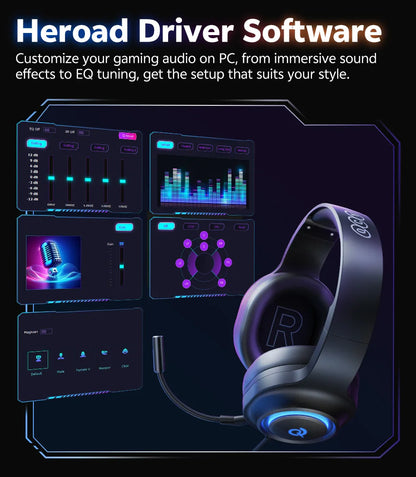 QCY Heroad V200 Gaming Headset - ShopHub