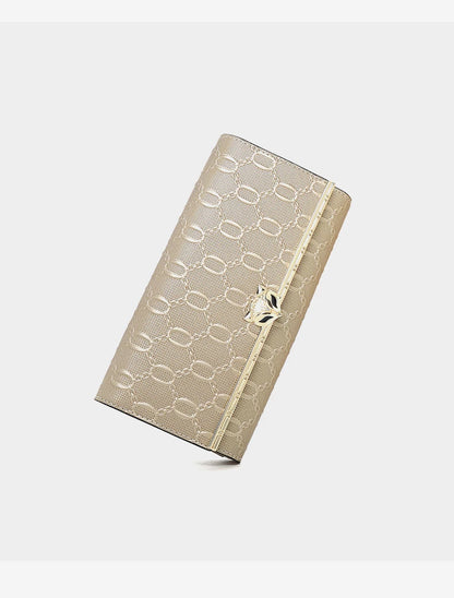FOXER Split Leather Women's Long Wallet