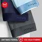 MiiOW Ice Silk Men Underwear - 3Pcs Breathable Boxer Shorts - ShopHub
