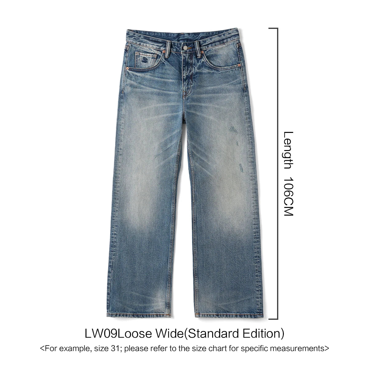 SIMWOOD 13.5oz Heavyweight Washed Retro Jeans