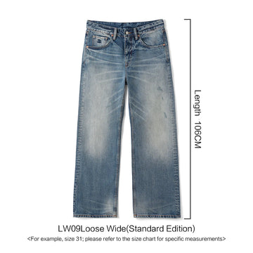 SIMWOOD 13.5oz Heavyweight Washed Retro Jeans