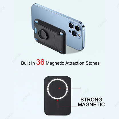 Magsafe Wallets Credit Card Holder Case Slim Thin Mini Wallet Men Women Magnet Credit Card Holder for Iphone 12 13 14 15 16 Pro