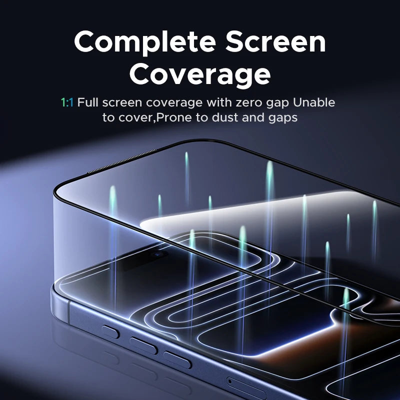 UGREEN 9D Full Cover Tempered Glass Screen Protector for iPhone 17 Pro Max