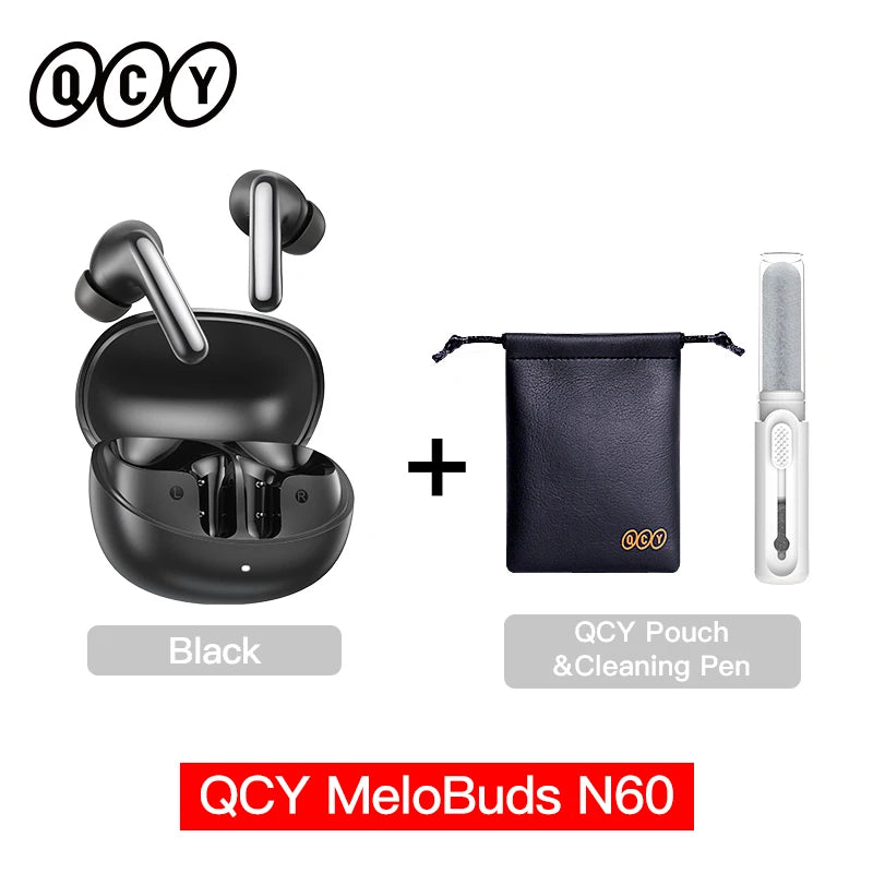 Immerse Yourself with QCY Melobuds N60 Wireless Earphones - Dual Driver, Hi-Res Audio with ANC