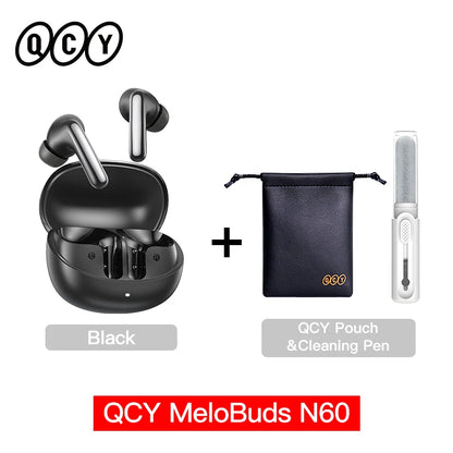 Immerse Yourself with QCY Melobuds N60 Wireless Earphones - Dual Driver, Hi-Res Audio with ANC