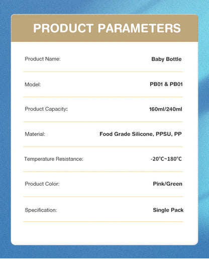 MAMIJOY 160/240ML PPSU Baby Bottle