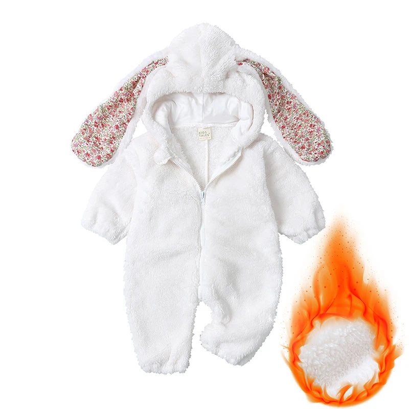 Kids Tales Snuggle Bunny Plush Hooded Baby & Toddler Romper