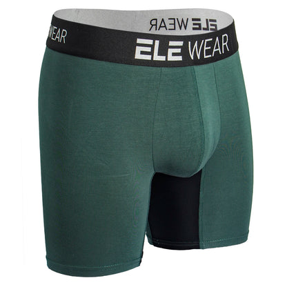 Men's Bamboo Boxer Briefs for Men - Long Sports Underwear, Moisture-Wicking - ShopHub