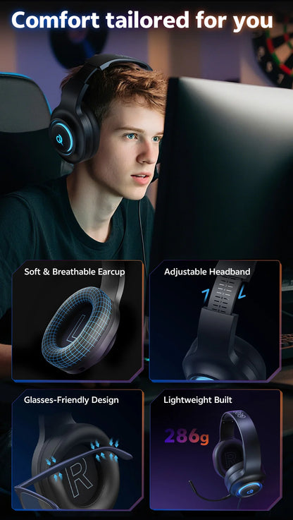 QCY Heroad V200 Gaming Headset - ShopHub