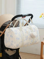 Newborn Baby Care Diaper Bag Mummy Shoulder Bag Embroidery Quilted Stroller Diaper Storage Organizer Large Handbags With Heart