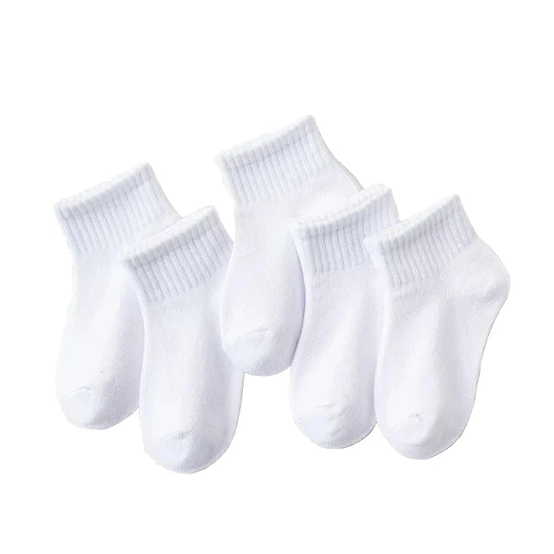 5 Pairs of Cotton Socks – For Boys & Girls (1–12 Years) Habicare