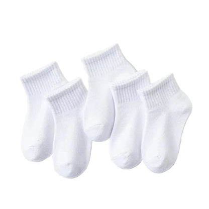 5 Pairs of Cotton Socks – For Boys & Girls (1–12 Years) Habicare
