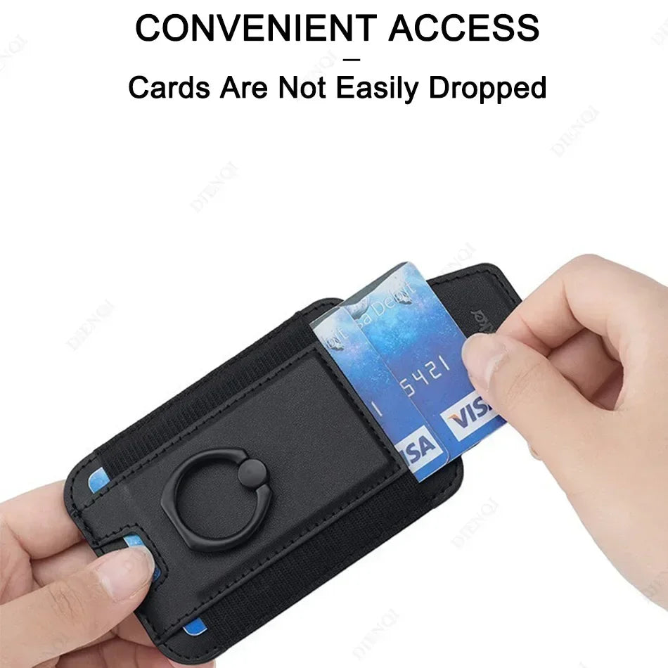 Magsafe Wallets Credit Card Holder Case Slim Thin Mini Wallet Men Women Magnet Credit Card Holder for Iphone 12 13 14 15 16 Pro