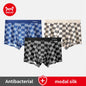 MiiOW Men's Antibacterial Boxer Shorts - 3Pcs Modal Cotton Underwear - ShopHub