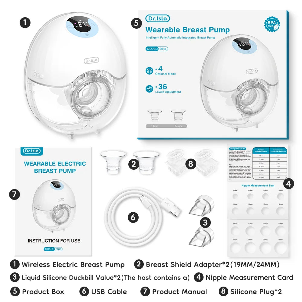 Dr.Isla Wearable Breast Pump EB46