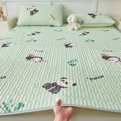 Stay Cool and Comfortable All Summer with Our Premium Cooling Silk Bed Mat Set