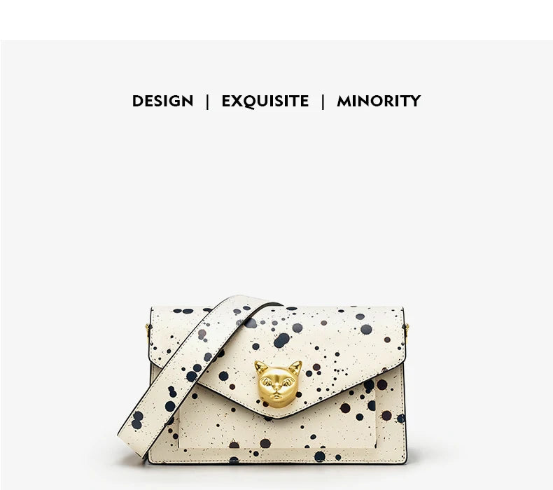 BAFELLI Floral Leather Flap Crossbody Bag
