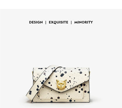 BAFELLI Floral Leather Flap Crossbody Bag