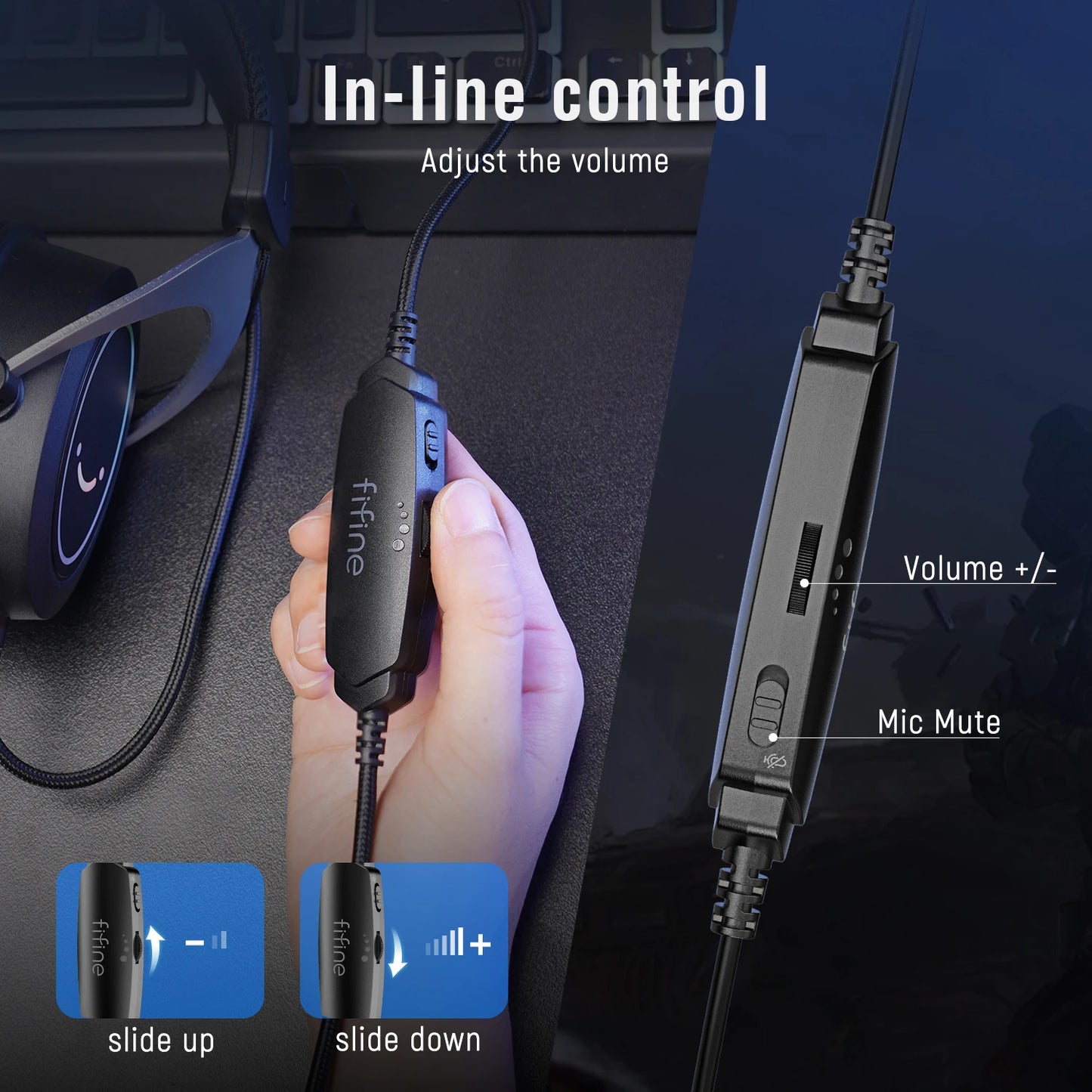 FIFINE Gaming Headset: Experience Immersive Stereo Sound and Stylish RGB Lighting