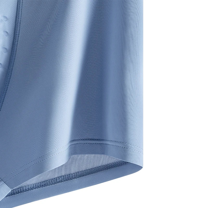 MiiOW Men's Ice Silk Underwear - 4Pcs Antibacterial Breathable Boxer Briefs - ShopHub