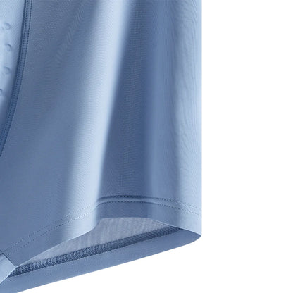MiiOW Men's Ice Silk Underwear - 4Pcs Antibacterial Breathable Boxer Briefs - ShopHub