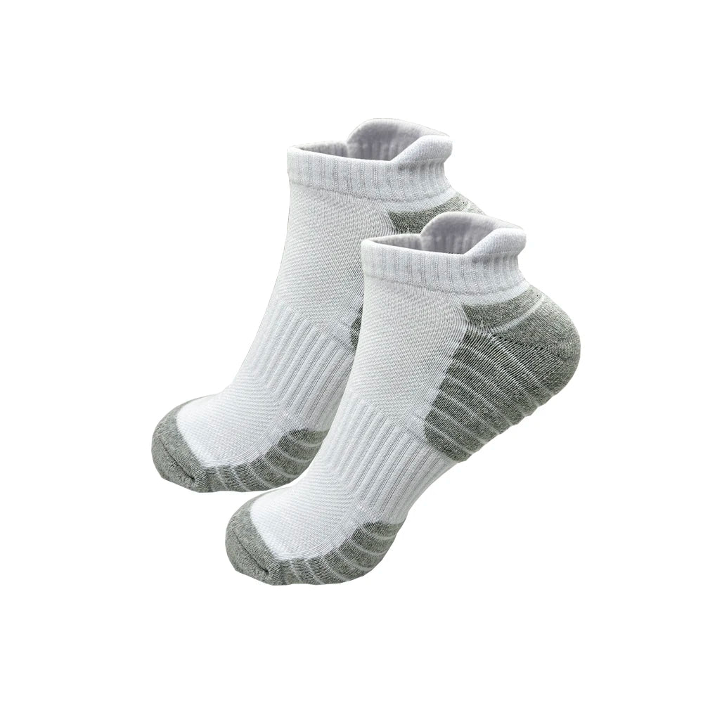 2/4 Pairs Cushioned Cotton Ankle Socks – Men & Women Low-Cut Athletic Sports Socks Habicare