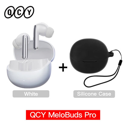 QCY MeloBuds Pro ANC Earphones with 46dB Hybrid ANC, 6 Mics, Hi-Res LDAC, and 34H Playtime - ShopHub