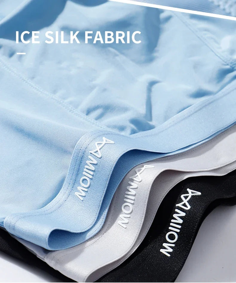 MiiOW 3Pcs Men's Breathable Boxershorts - ShopHub