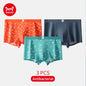 MiiOW Men's Underwear Set 3Pcs Antibacterial Funny Printed Boxers Briefs - ShopHub