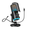 FIFINE USB Gaming Microphone: Premium Quality with Noise Cancellation & RGB Lighting