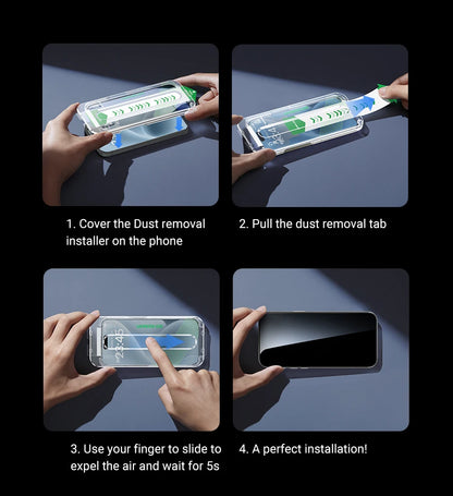 UGREEN 9D Full Cover Tempered Glass Screen Protector for iPhone 17 Pro Max
