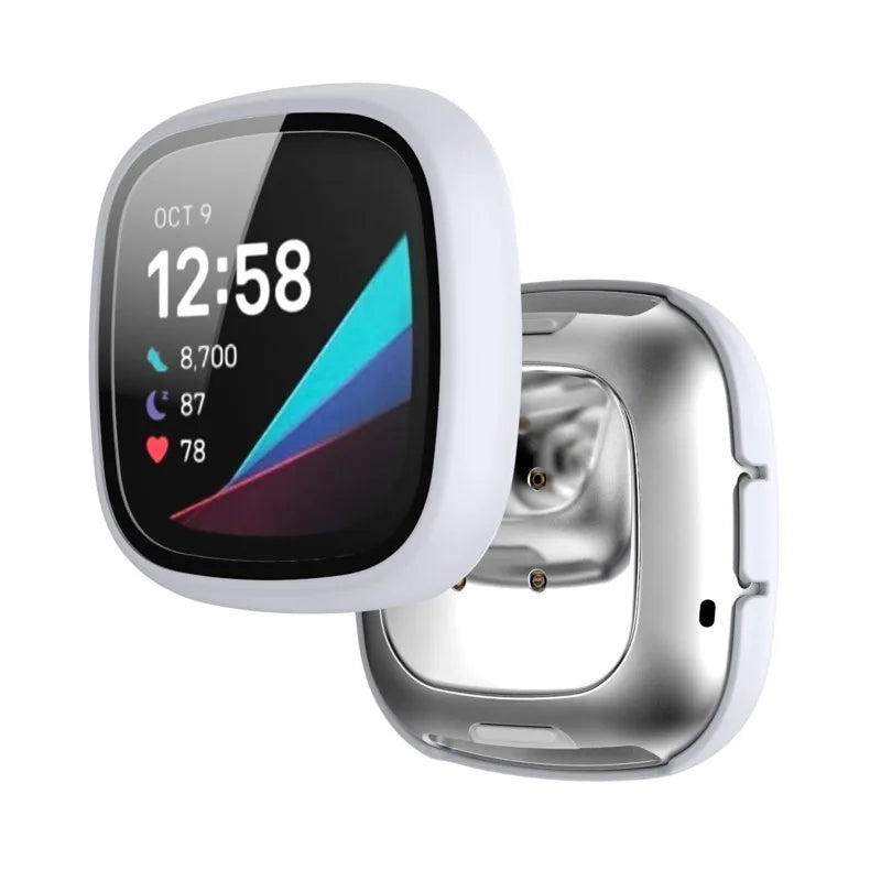 Tempered Glass Case Cover for the Fitbit Versa 3 Habicare
