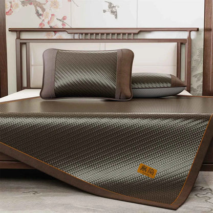 High-end Environmental Friendly PE Ice Rattan Cooling Mat for Bed Summer Super Cool Mattress Cover Breathable Sleeping Cold Pad
