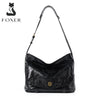 FOXER Genuine Leather Hobo Tote Bag