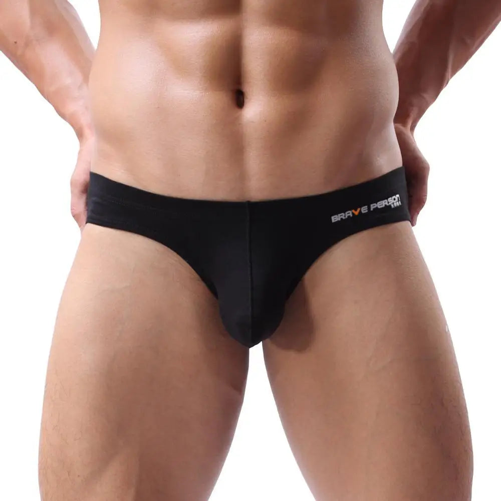 BRAVE PERSON Sexy Men's Briefs Cotton Underwear U Convex Pouch Low Waist - ShopHub