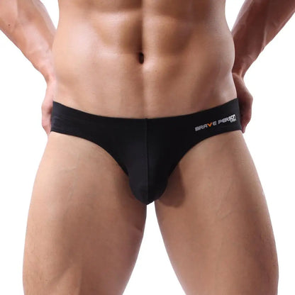 BRAVE PERSON Sexy Men's Briefs Cotton Underwear U Convex Pouch Low Waist - ShopHub