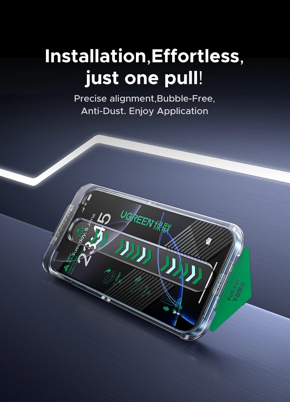 UGREEN Dust-free Screen Protector – Premium Protection for iPhone 18, 17, & Pro Max