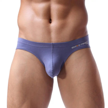 BRAVE PERSON Sexy Men's Briefs Cotton Underwear U Convex Pouch Low Waist - ShopHub