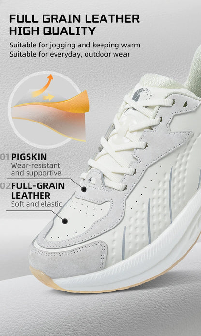 ONEMIX Black Leather Training Running Shoes
